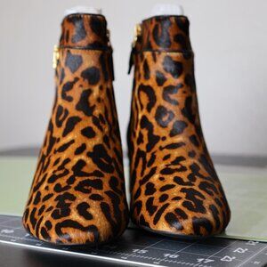 Ralph Lauren Wynne III  Leopard Logo Ankle Boots